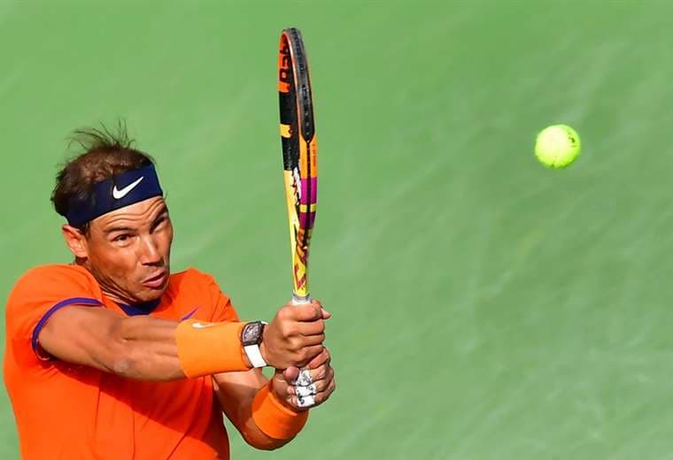 Nadal avanzó a la final del Indian Wells. Foto: AFP