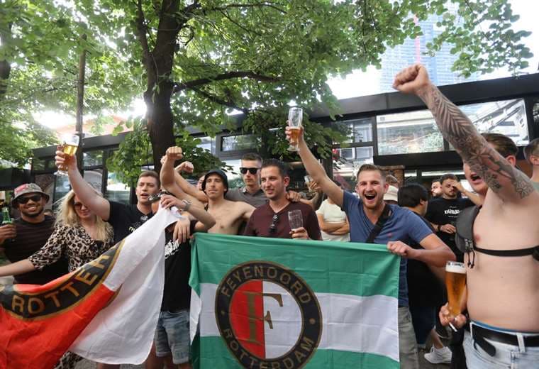 Fanáticos del Feyenoord. AFP