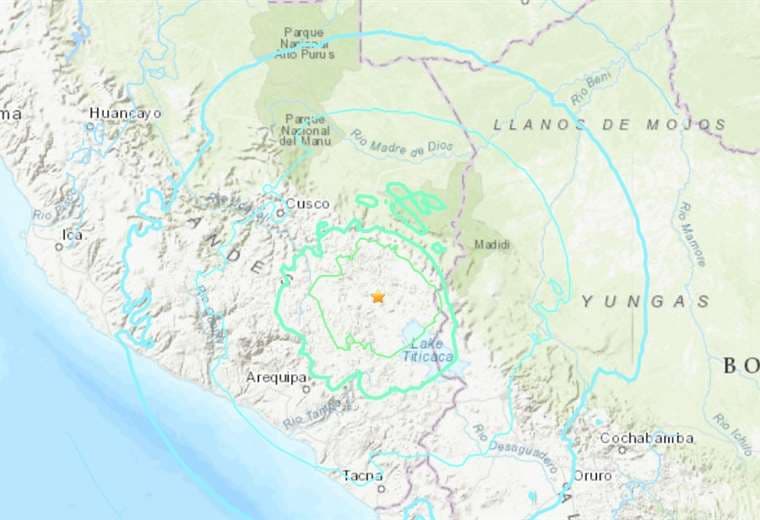 Mapa Servicio Geológico de Estados Unidos (USGS)