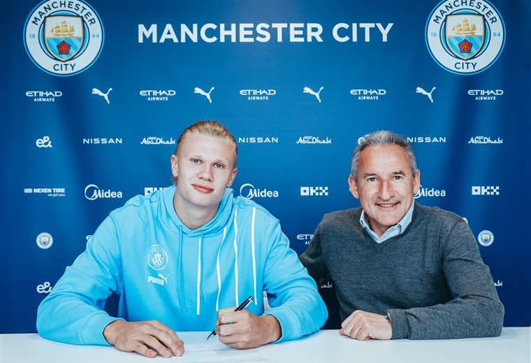 Erling Haaland ya firmó con el Manchester City.