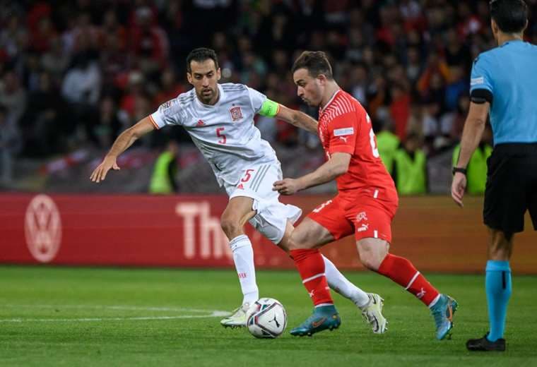 España triunfó ante Suiza en Liga de Naciones.