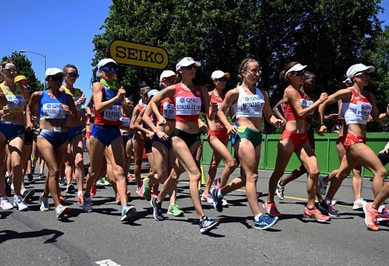 Noelia Vargas compitió este viernes en el Mundial de atletismo.