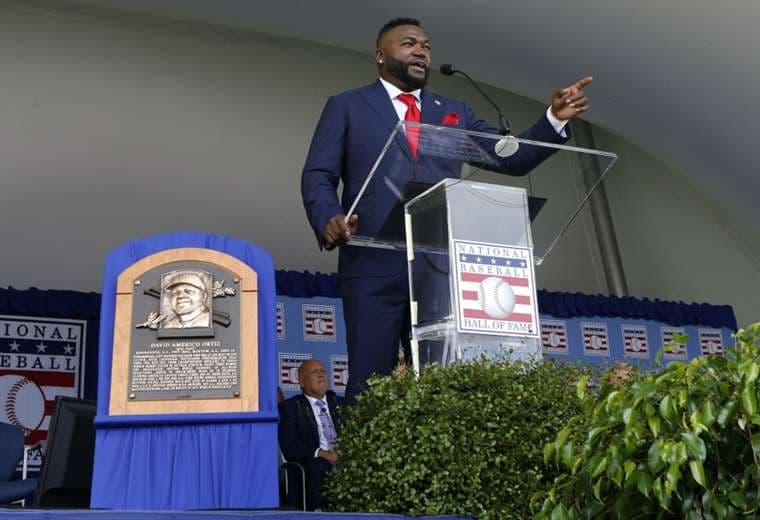 "Big Papi" ingresó al Salón de la Fama.