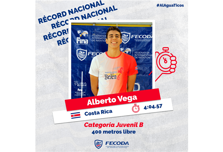 Alberto Vega, nadador tico.