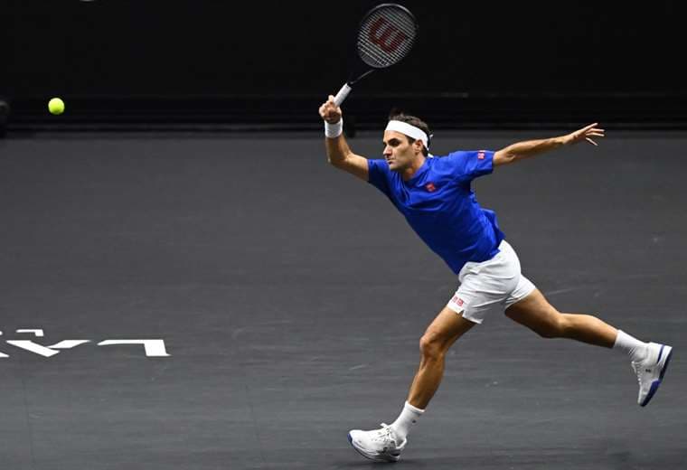 Roger Federer en la Laver Cup.