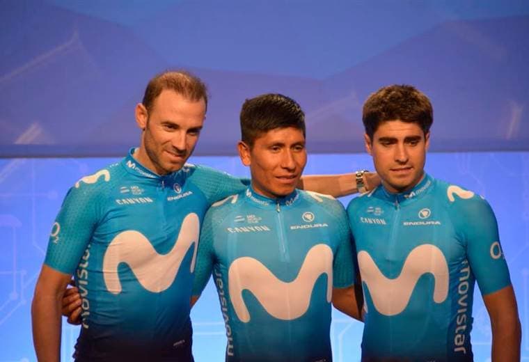 Quintana, Valverde y Landa serán los líderes del Movistar Team en el 2018. 