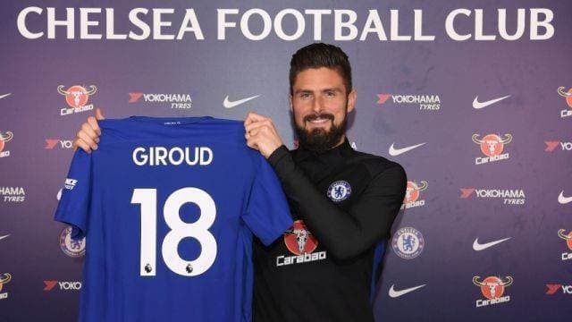 Olivier Giroud es nuevo jugador del Chelsea FC. 