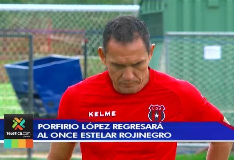 Alajuelense recupera a Porfirio López para el partido ante San Carlos