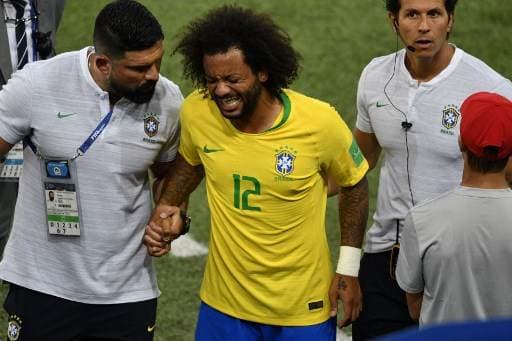 Marcelo sufrió una lesión de espalda ante Suiza.|AFP