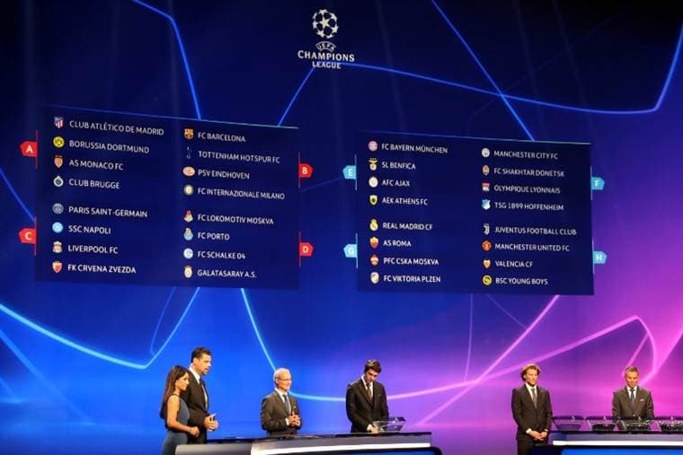 Sorteo de la Champions League se celebró en Mónaco |AFP. 