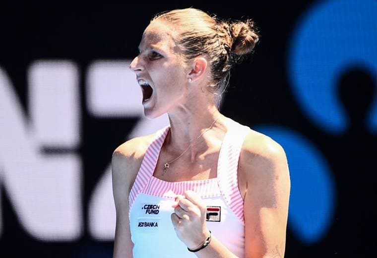 Karolina Pliskova, jugadora checa de tenis.|Australia Open