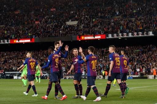 Barcelona se proclamó campeón de la Liga al derrotar el Levantés | AFP