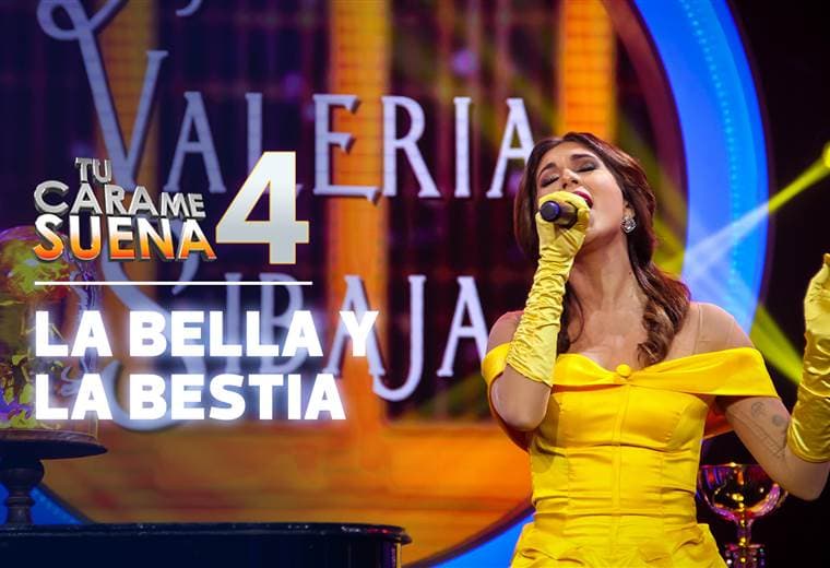 Valeria Sibaja cerró la novena gala con imitación de La Bella y La Bestia