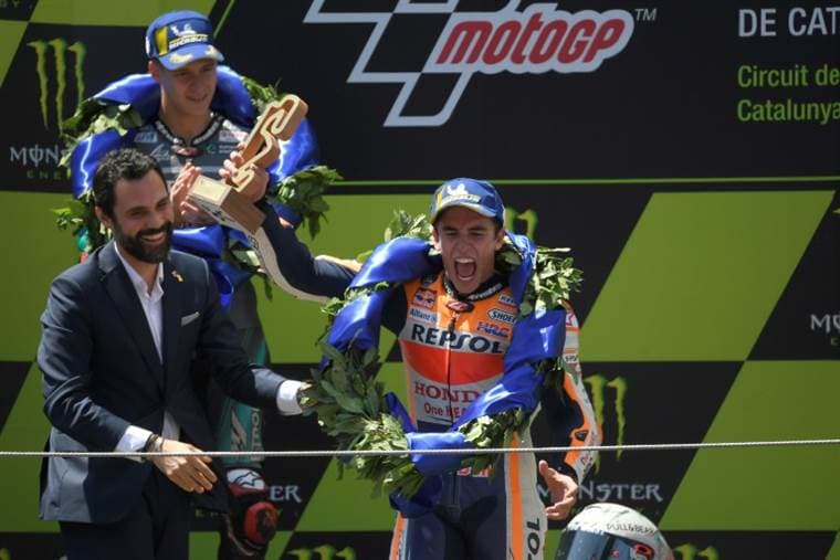 Marc Márquez más líder en MotoGP tras ganar en Montmeló