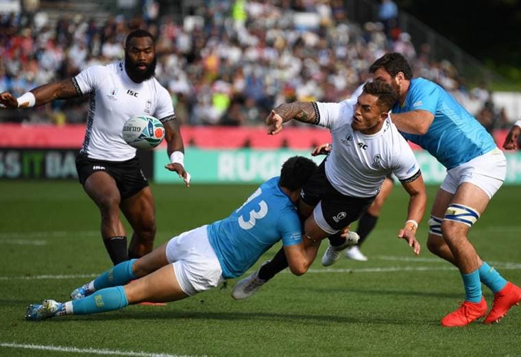 Uruguay derrotó a Fiyi en el Mundial de Rugby | AFP
