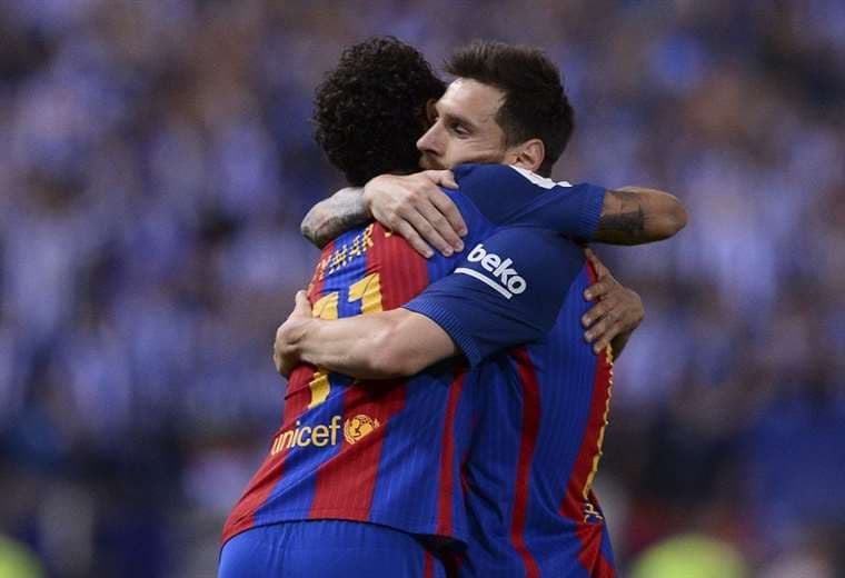Messi y Neymar. AFP