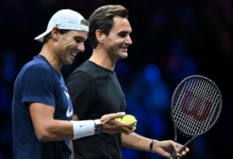 Federer y Nadal. AFP