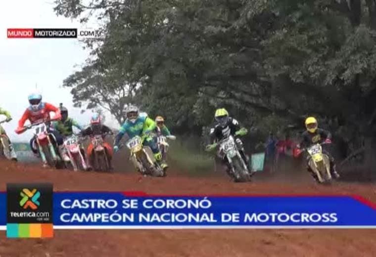 Roberto Castro se coronó por tercera vez consecutiva como campeón nacional de motocross
