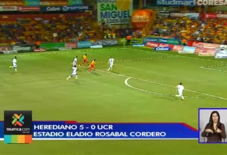 Fútbol Nacional: Herediano 5 - 0 UCR 2 Noviembre 2017