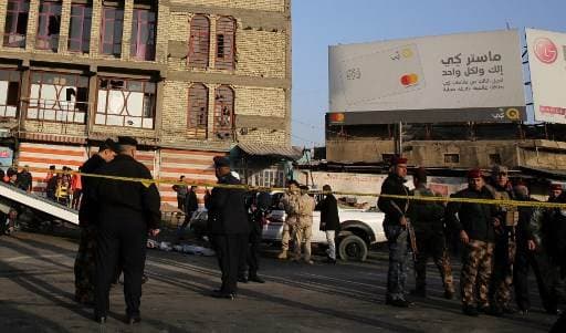 Casi 30 muertos en doble atentado suicida en el centro de Bagdad