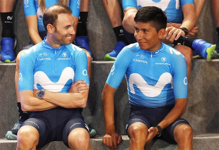 Alejandro Valverde y Nairo Quintana, líderes del Movistar Team. 