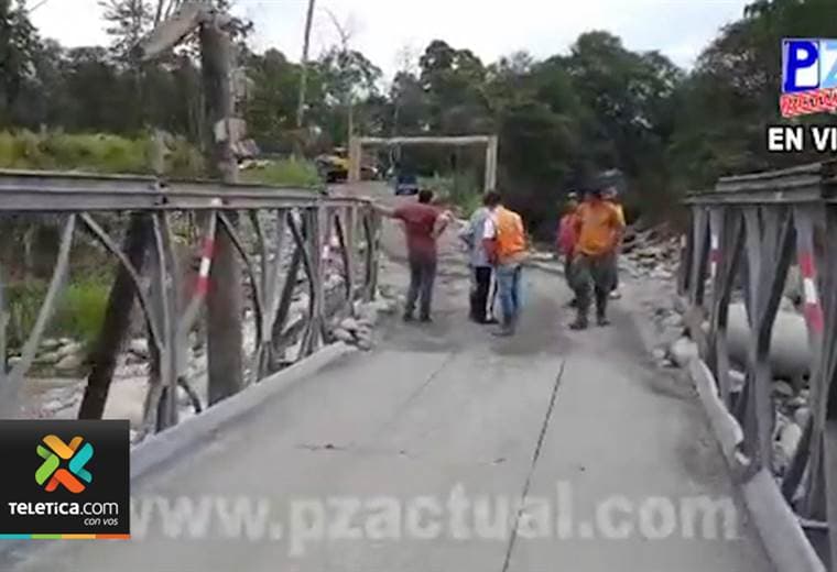 Vecinos del distrito Daniel Flores en Pérez Zeledón, están molestos porque les quieren quitar puente