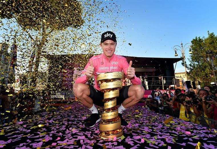Chris Froome, ganador del Giro de Italia 2018. 