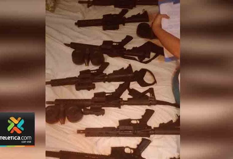 Armas de grueso calibre decomisadas tras un operativo serían de bandas criminales de Colombia