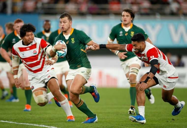 Sudáfrica venció a Japón en el Mundial de rugby - AFP