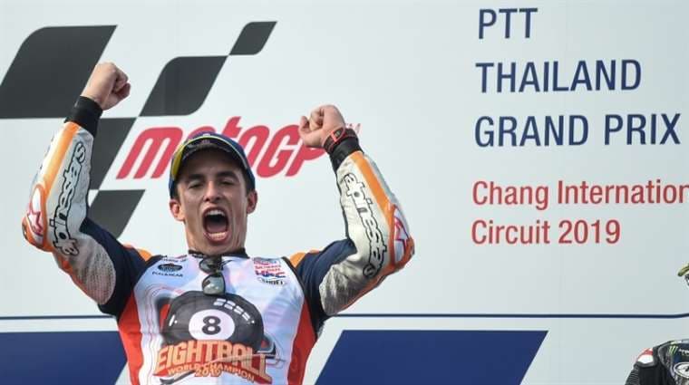 Márquez agranda su leyenda con un sexto Mundial de MotoGP tras ganar en Tailandia