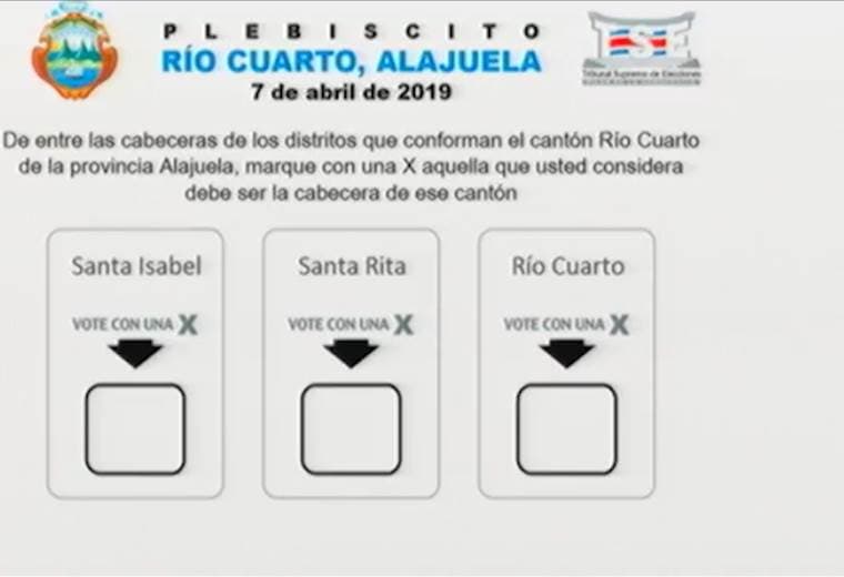 Avanzan trámites para plebiscito en Río Cuarto de Alajuela