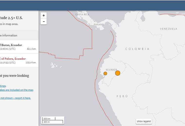 Sismo de magnitud 7,5 sacudió a Ecuador sin que se reporten víctimas