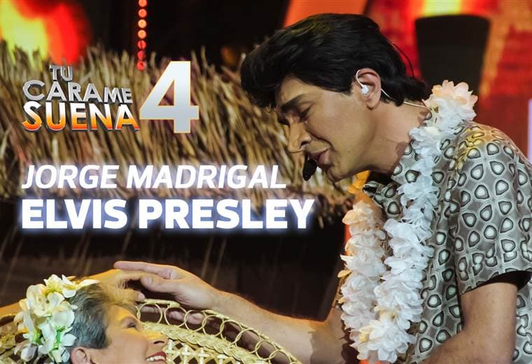 Jorge Madrigal hizo de Elvis Presley en la segunda gala de Tu Cara Me Suena