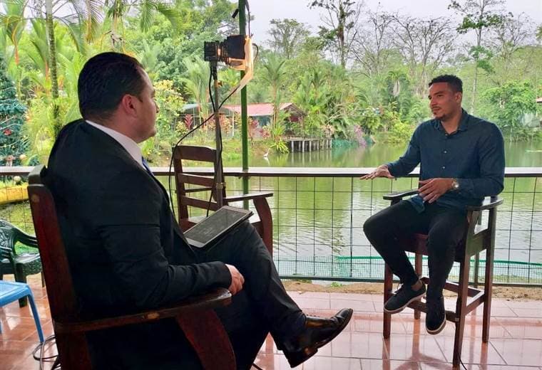 Esteban Alvarado en entrevista con Teletica Deportes.|Fabián Borbón