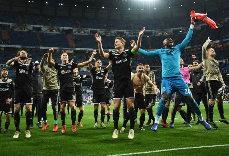 Acciones del Ajax suben un 7,8% tras eliminar al Real Madrid