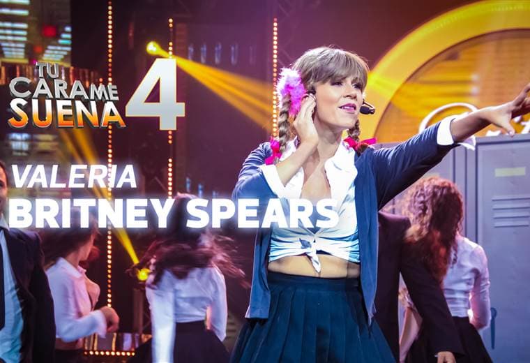 Valera Sibaja hizo de Britney Spears en el inicio de la cuarta temporada de Tu Car me Suena