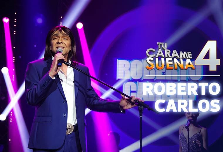 Jorge Madrigal cantó como Roberto Carlos en la octava gala de Tu Cara Me Suena