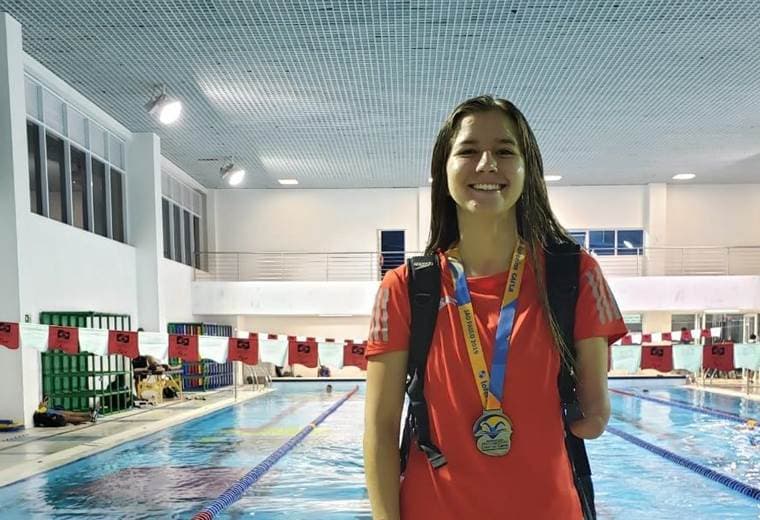 Camila Haase, para natación. | CON