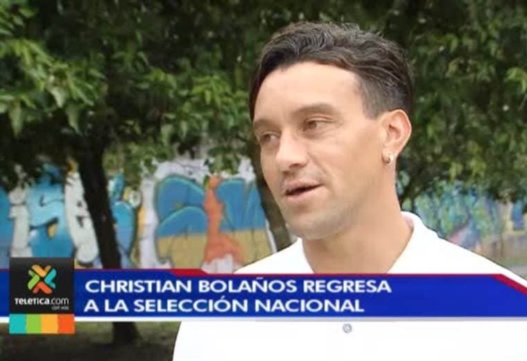 Christian Bolaños se mostró contento por su regreso a la Selección Nacional
