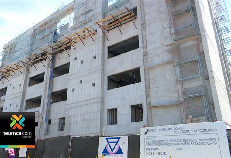 Torre Este del Hospital Calderón Guardia estará lista a mediados del 2020
