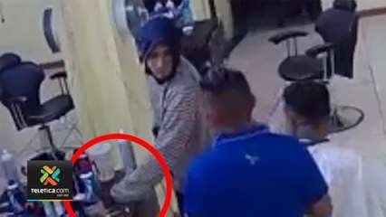 Video captó asalto armado a barbería en Filadelfia de Guanacaste