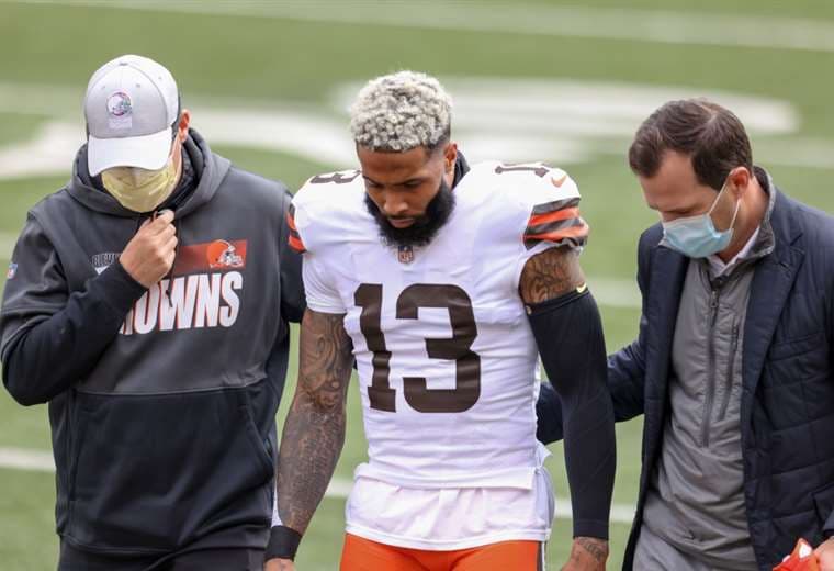 NFL: Odell Beckham de los Browns se pierde temporada por lesión