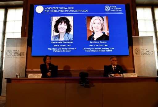 Dos mujeres genetistas de Francia y EE.UU. ganan Nobel de Química