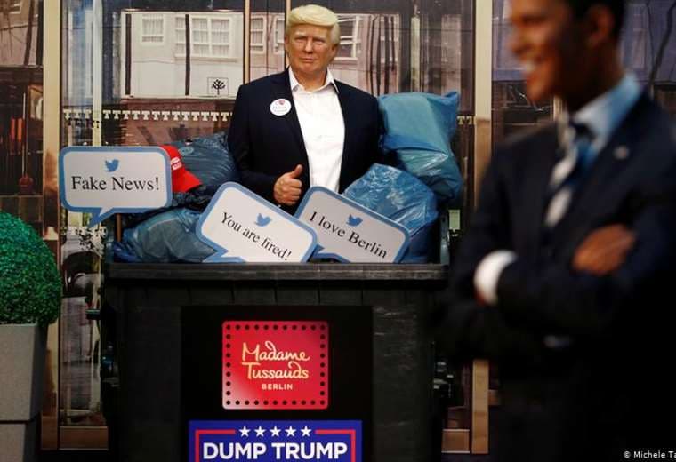 Museo de cera de Berlín pone a Trump en el basurero