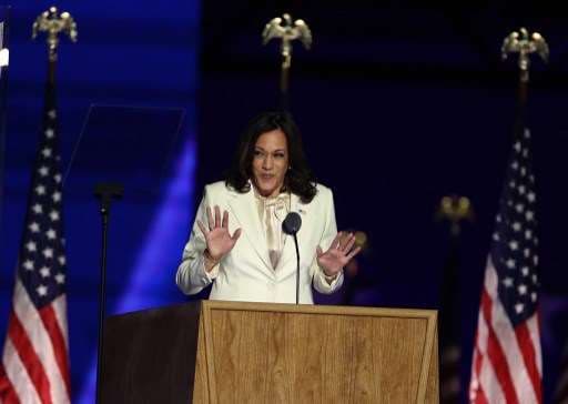 La vicepresidenta electa Kamala Harris saluda "un nuevo día para EE.UU."