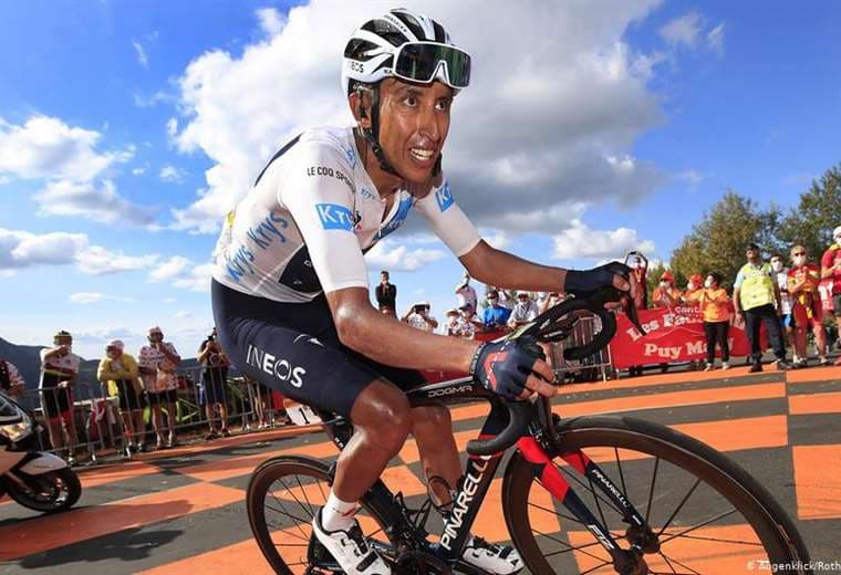 Egan Bernal se entrena para el Tour de Francia 2021