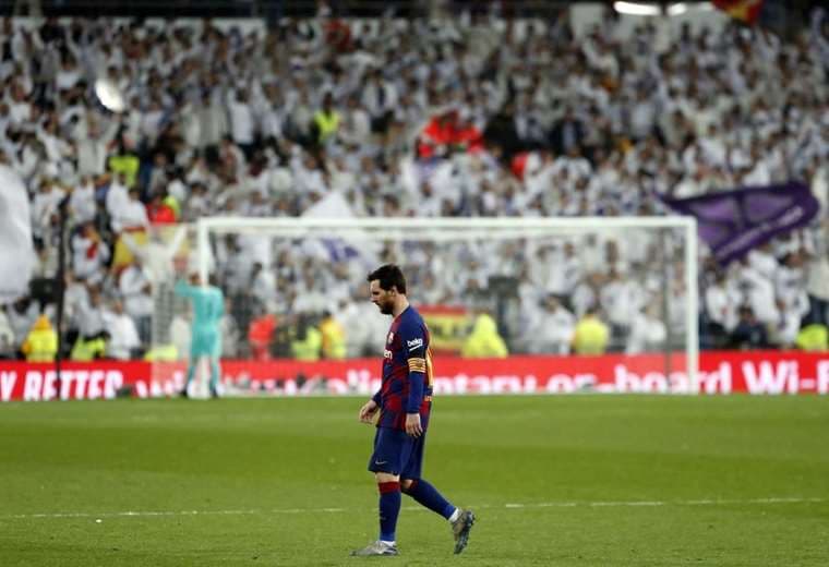 Messi se apagó en el Bernabéu