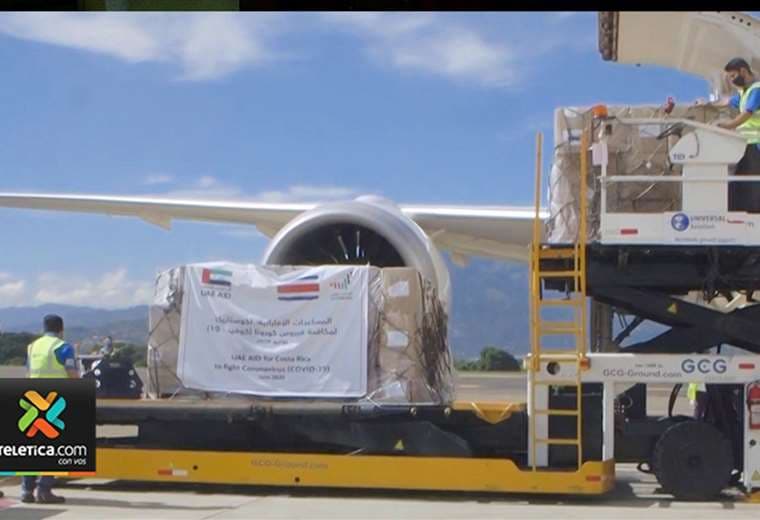 Costa Rica recibe ayuda humanitaria de Emiratos Árabes para atención del COVID-19