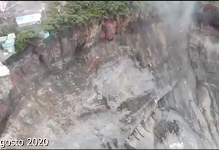Video: así quedó el Volcán Irazú tras derrumbe de pared