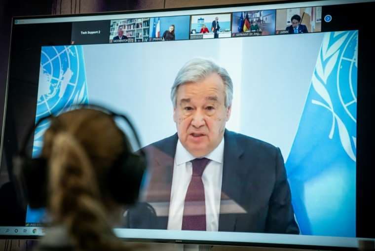 Jefe de ONU llama a "liderazgo responsable" para frenar pandemia